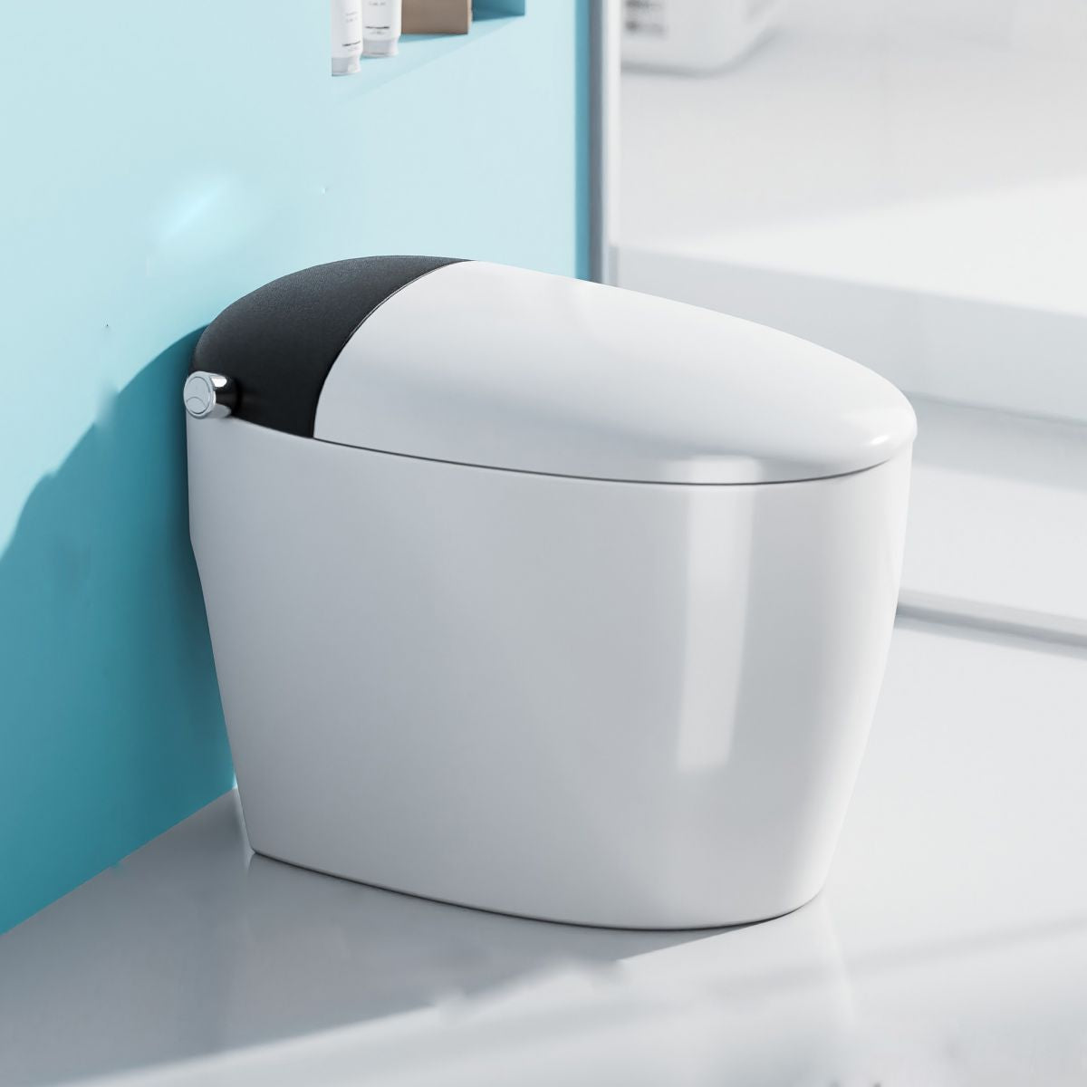 Modern Concealed Tank Urine Toilet One Piece Floor Mount Toilet Bowl with Seat