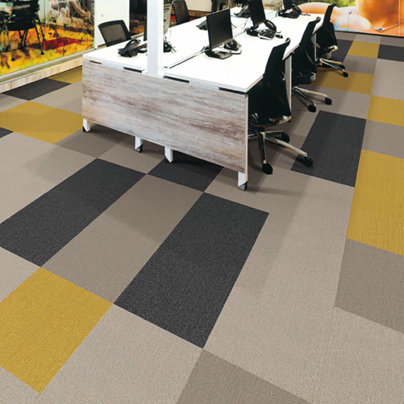 Carpet Tile Level Loop Glue Down Fade Resistant Carpet Floor Tile