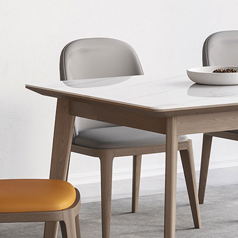 Modern Style 1/2/5/7 Pieces Dinette Set Solid Wood Dining Table and Chairs