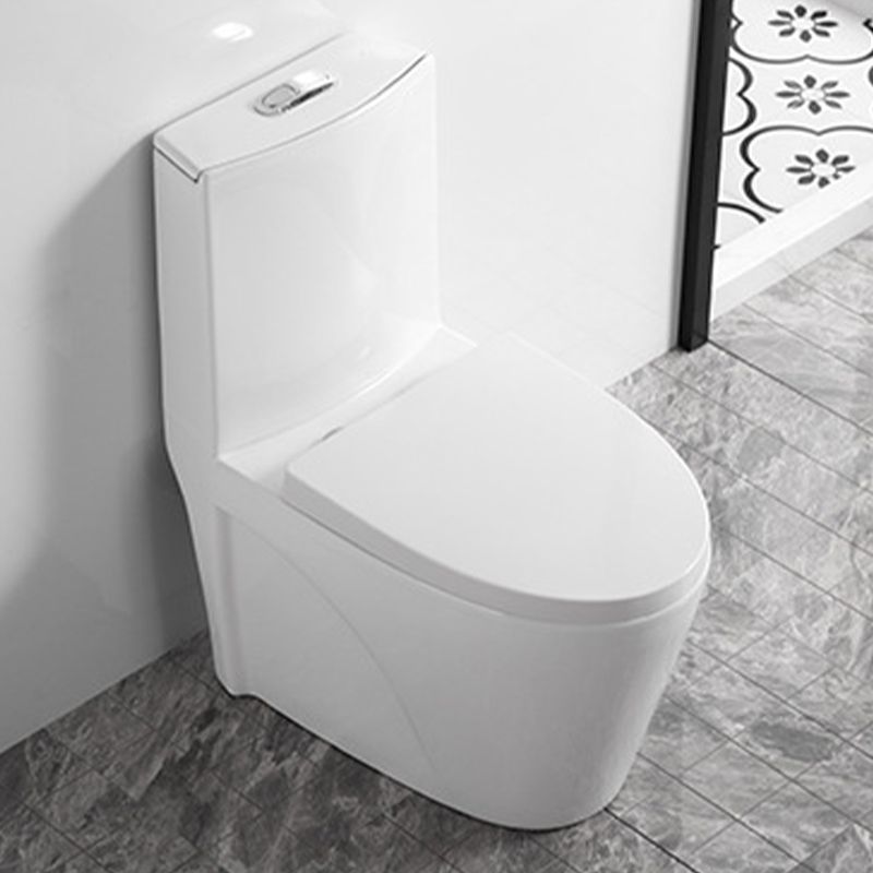Contemporary One Piece Toilet Bowl Floor Mount White Urine Toilet for Bathroom