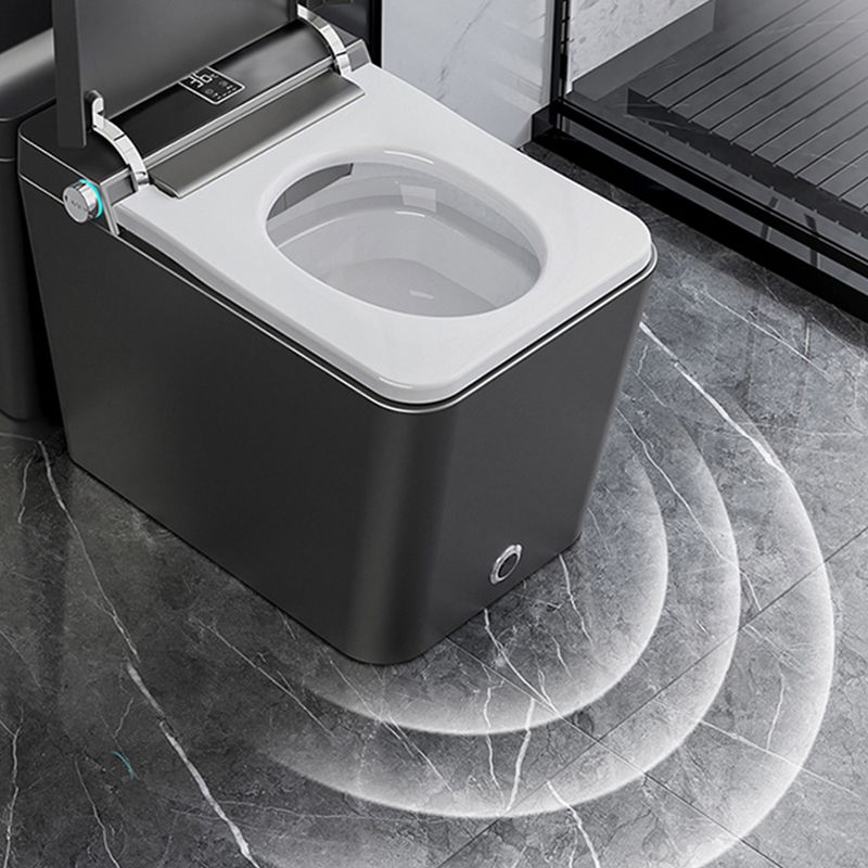 Modern Floor Mount Flush Toilet Siphon Jet Urine Toilet with Heated Seat for Bathroom