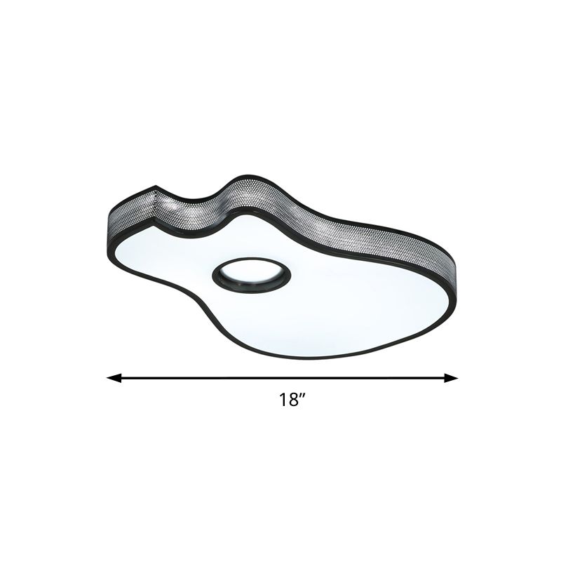 Lámpara de techo empotrada LED blanca creativa con forma de guitarra, accesorio de techo acrílico para dormitorio de niños y niñas