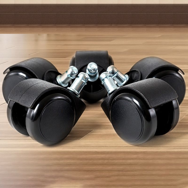 1 Pcs Scandinavian Adjustable Height Counter Stools Metal Black Bar Stools with Footrest