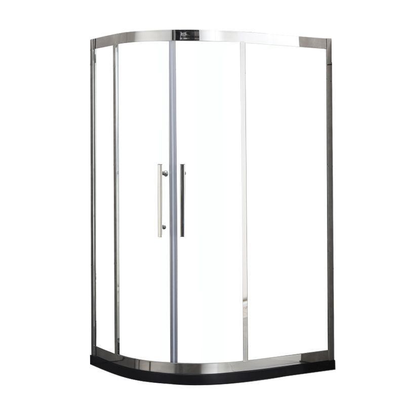 Transparent Shower Bath Door Double Sliding Tempered Shower Doors