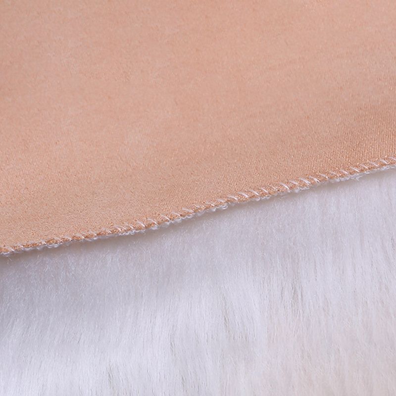 Solid Color Plush Soft Rug Rectangle Easy Care Loom Rug for Bedroom