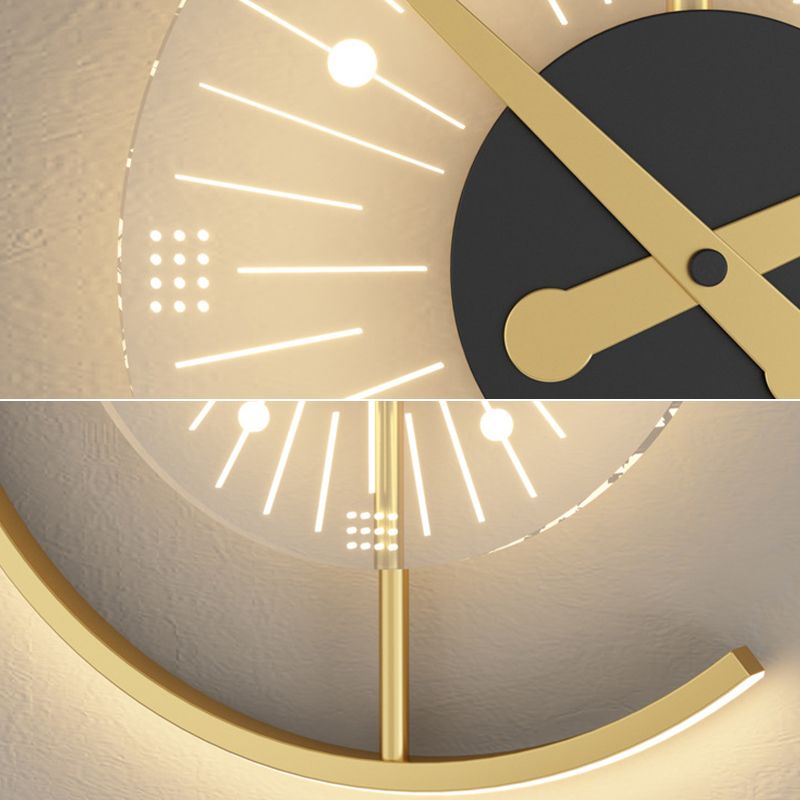 Lampada da parete Postmodern LED Postmodern LED Postmodern a muro di superficie geometrica nera e oro