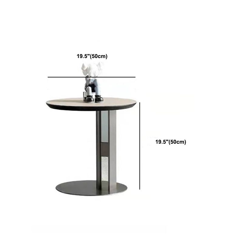 Slate Round Coffee Table Minimalist Coffee Table for Living Room