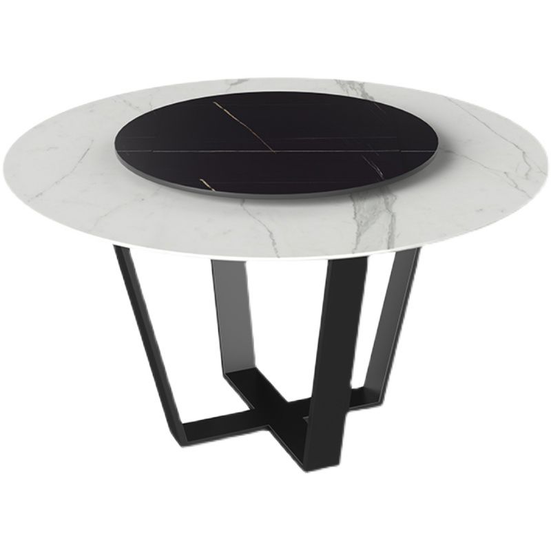 Modern 1/2/5/7 Pieces Dining Set Round Stone Dining Table for Dining Room