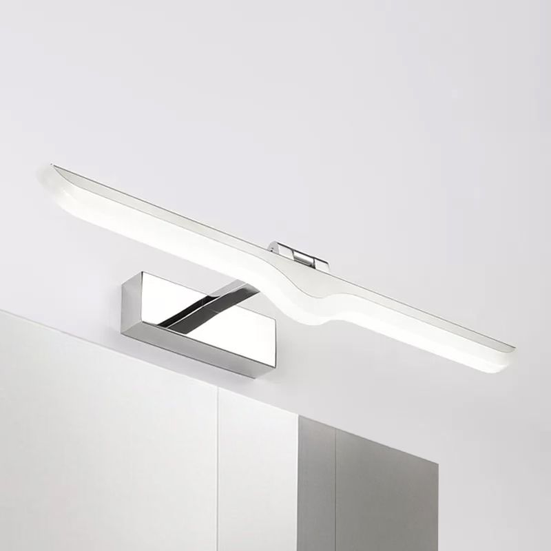 Luminaire de vanité acrylique linéaire style moderne 16,5 "/20,5" W LED Finishin LEMPE MUR LAMPE MURS EN LIGHTE CHAUD / BLANC