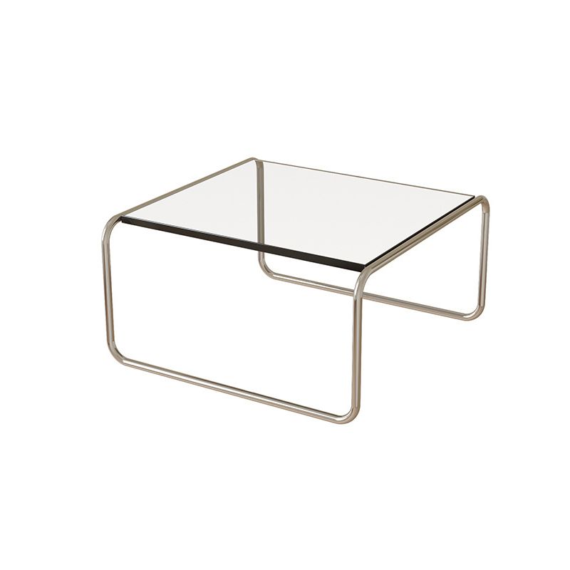 Square Steel Sled Coffee Table Modern 2 Nesting Cocktail Table