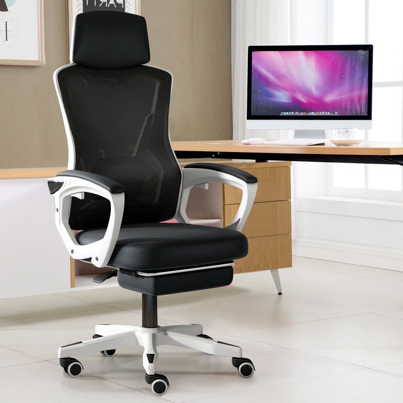 High Back Office Chair with Sponge Seat Adjustable Armrest and Height Office Chair