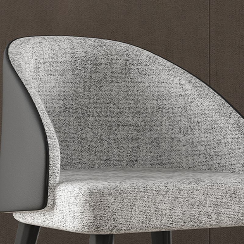 Silla de comedor de madera moderna, sillas laterales tapizadas sin brazos para uso doméstico