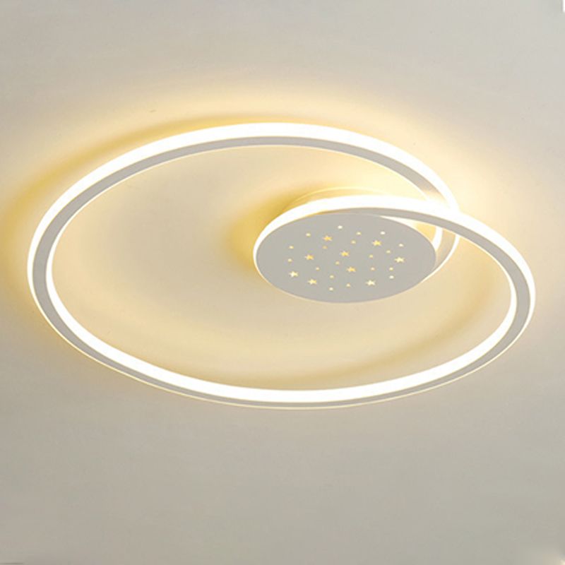 Line Shape LED-plafondlamp Modern ijzer 2-lichts inbouw voor slaapkamer