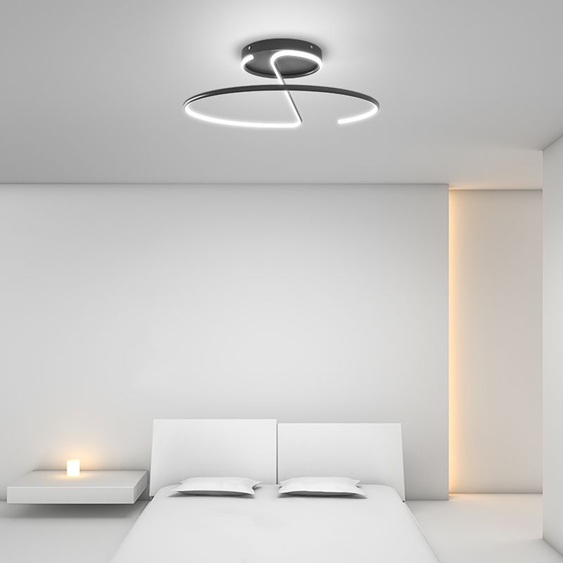 Plafoniere da soffitto a incasso Simplicity con lampada da soffitto a LED con paralume in silicone