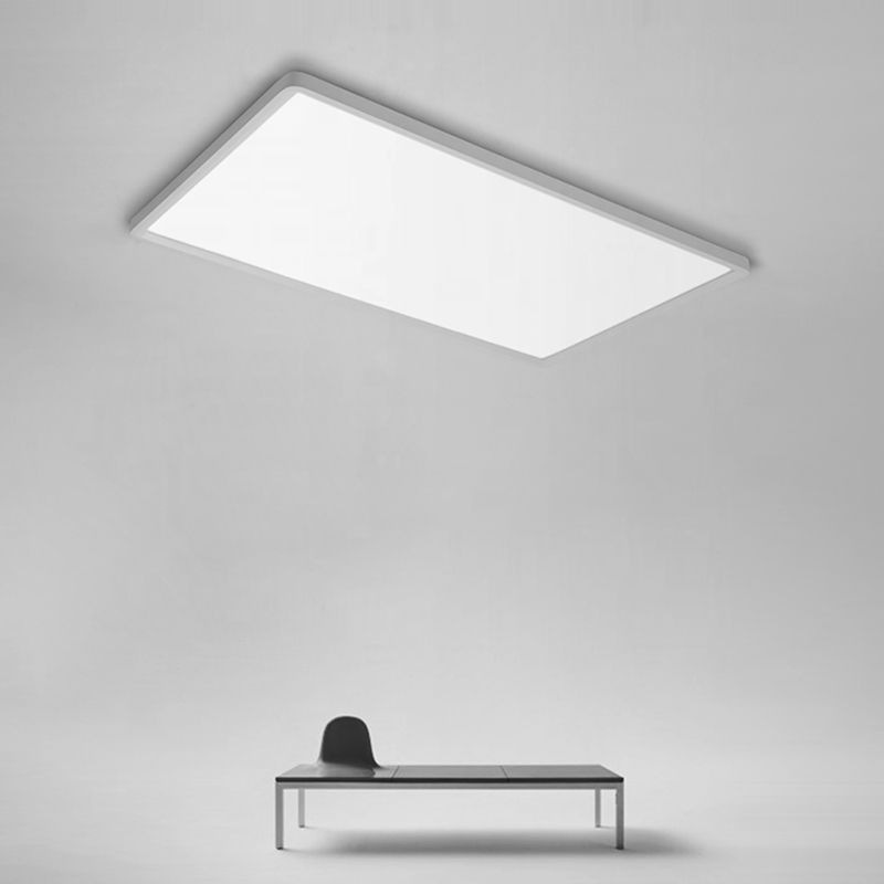 Éclairage de plafond affleurant blanc de lumières montées par plafond modernes carrés de LED