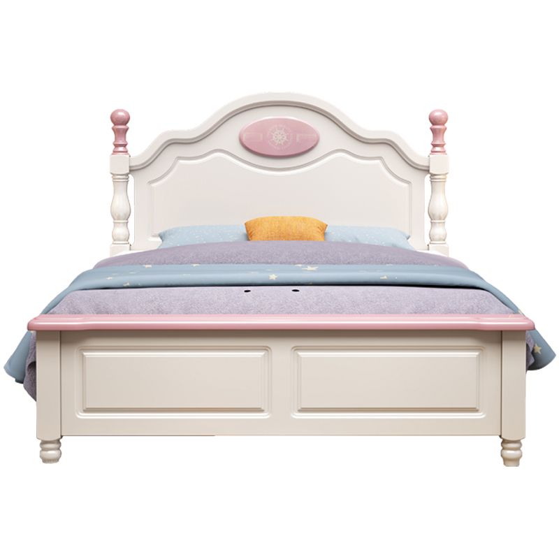French Country Camel Back Headboard Standard Bed with Legs Bed