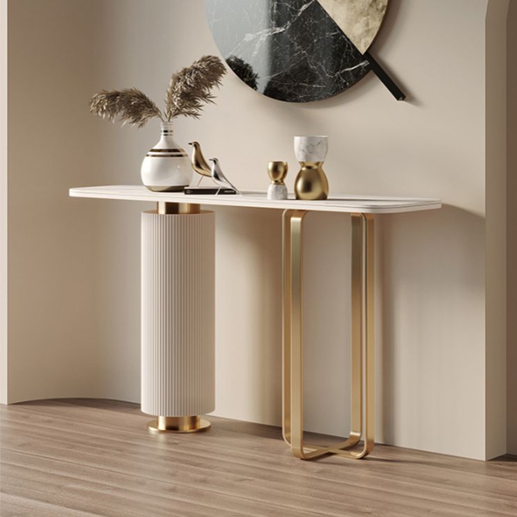 Glam Console Table 15.74" W Rectangle Console Sofa Table for Hall