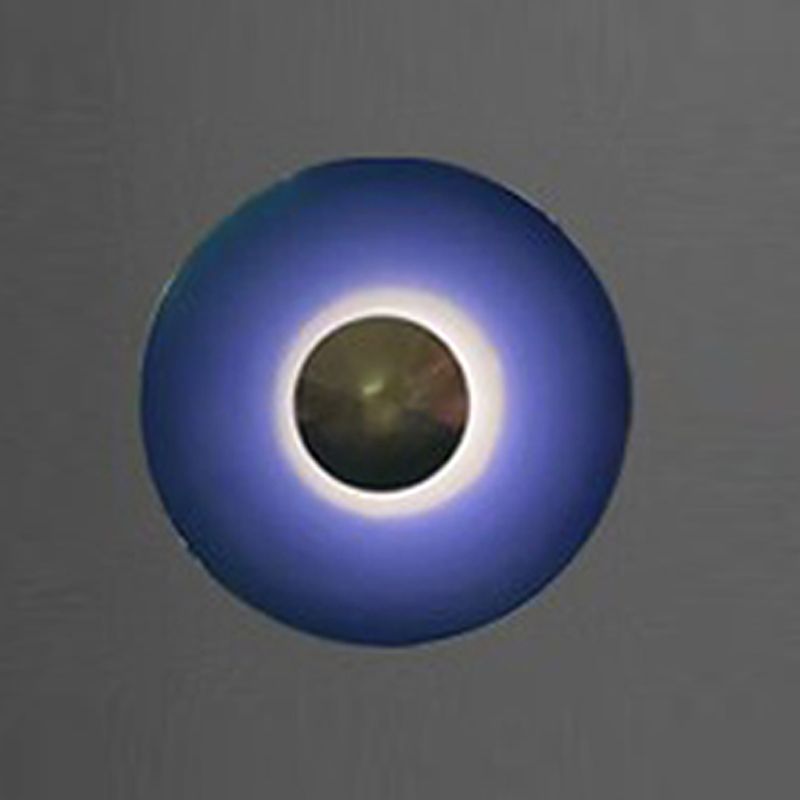 Moderne Metallwand hell hell bunte runde 12 "Breite Wandleuchten für Wohnzimmer