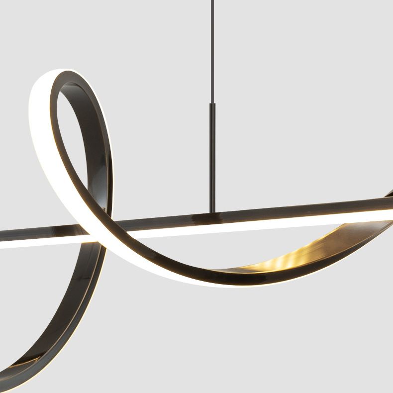 2-Light Geometric Island Pendant Lighting Modern Metal Island Light Fixtures