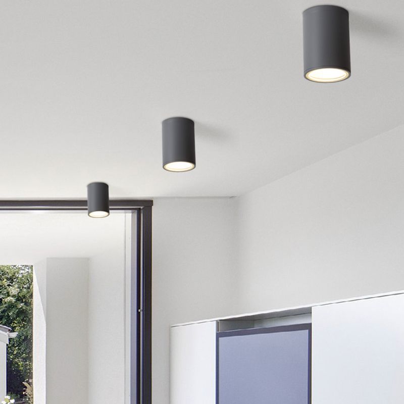 1-Licht-Unterputzleuchte, traditionelle zylindrische Deckenleuchte