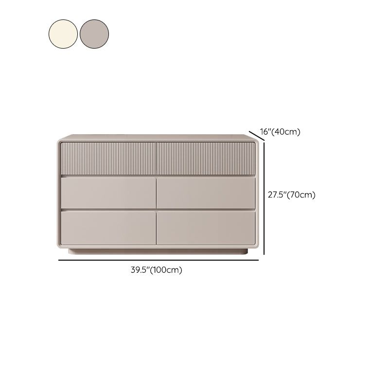 Modernism Horizontal Double Dresser Wood Dresser with 5/6/8 Drawers for Home