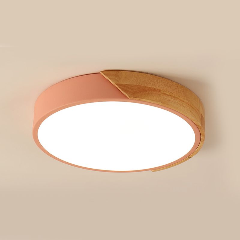 Luz de techo de color de la Sala de estar macron marco metálico luz de techo LED