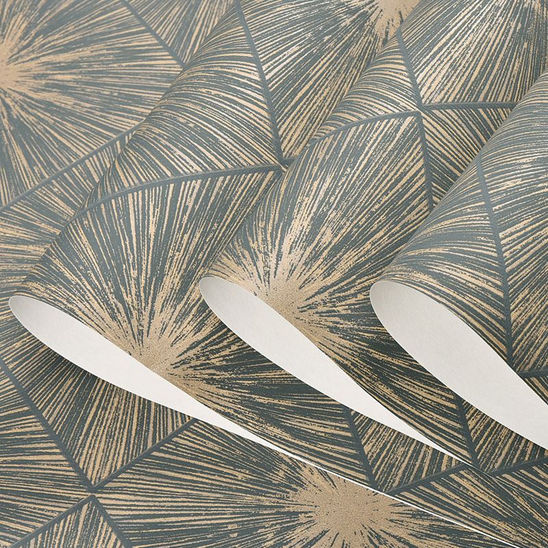 Color Block Wall Covering 33' x 20.5" Non-Woven Wallpaper Roll for Guest Room Decor, Non-Pasted