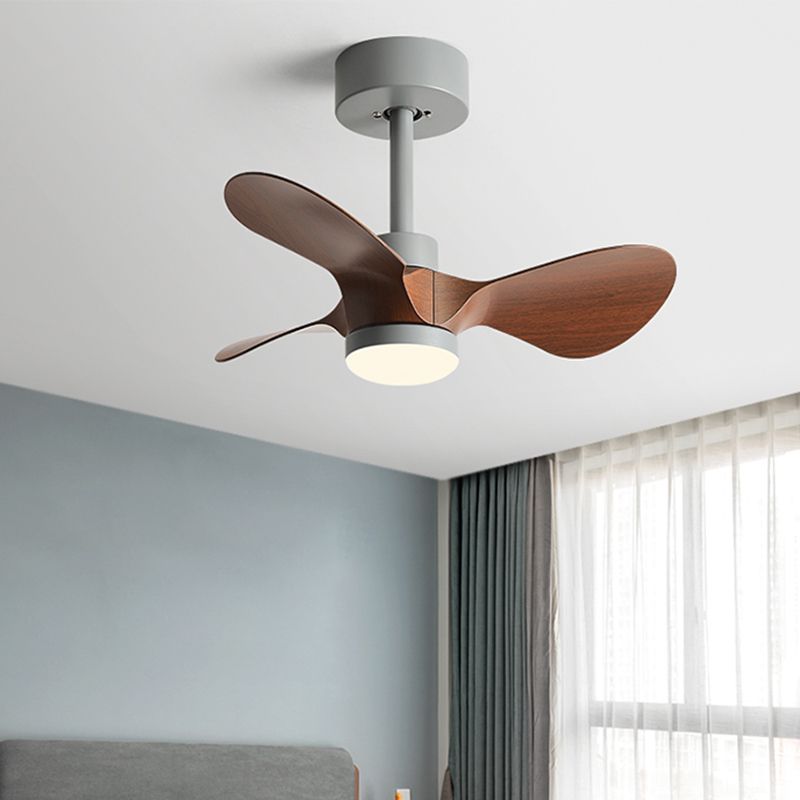Metal Fan Shape Ceiling Fan Kid Style Single-Light Ceiling Fans Fixtures