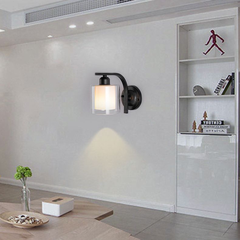 1-Licht-Halbzylinder Wandleuchte modern