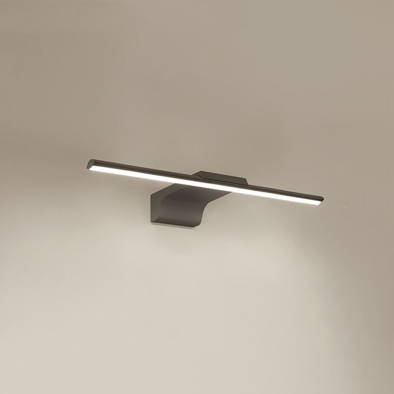 Metall Linear Schatten Mirro Wandleuchten moderne 1 Kopfwandhalterung in Schwarz