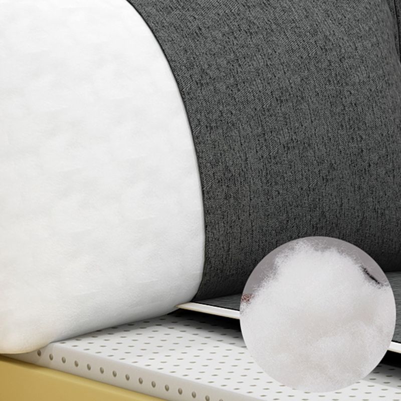 Contemporary Fabric Sofa & Chaise with Pillows for Living Room