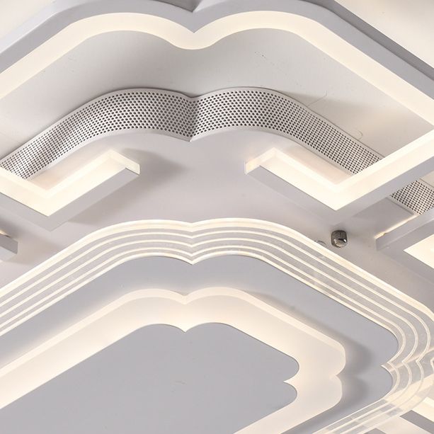 Geometric Flush Mount Light Acrylic Minimalism Flush Mount Spotlight for Living Room