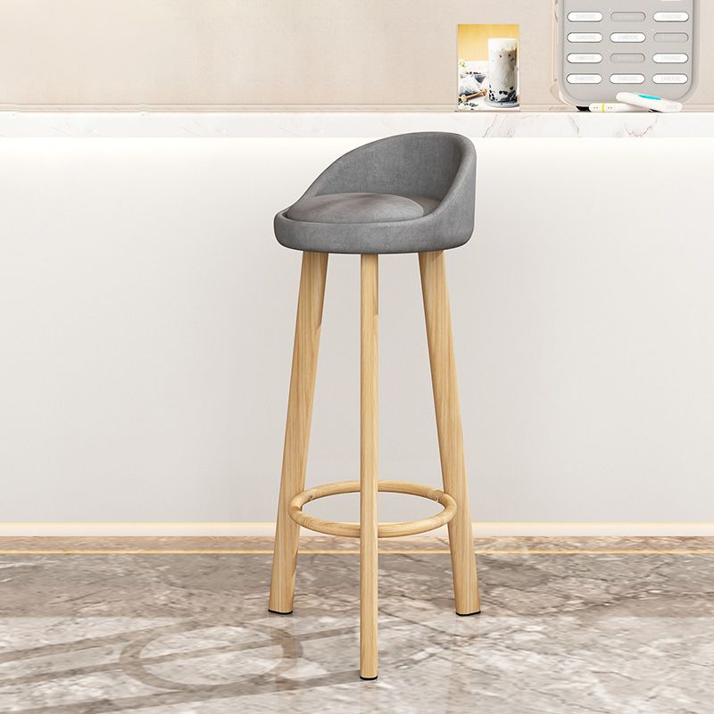 Taburete de bar sin brazos con respaldo moderno, taburete de bar de acero para cajero con cojín