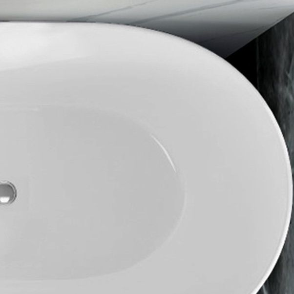 Modern 26.77-inch Tall Acrylic Bath Freestanding Soaking Bath Tub
