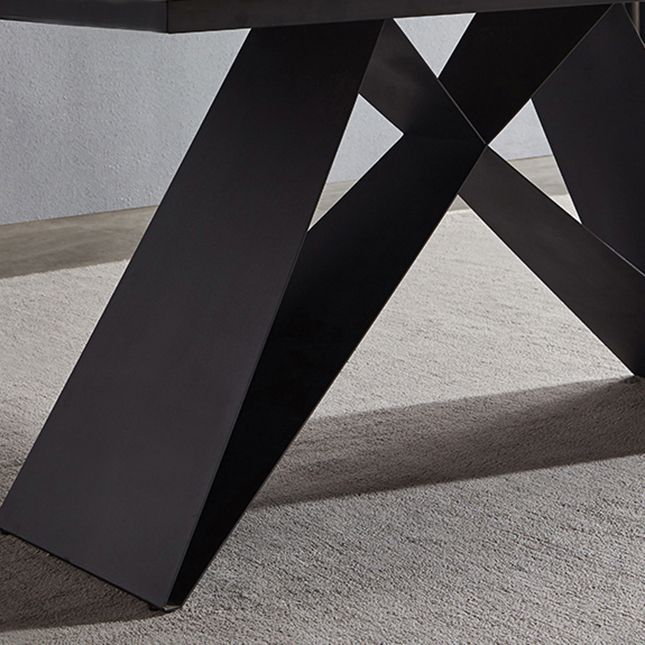 Contemporary 1/4/5/6 Pieces Dining Set Black Rectangle Dining Table Set