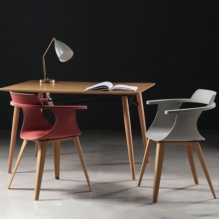 Silla moderna con respaldo abierto, sillones de comedor con patas de metal para cocina