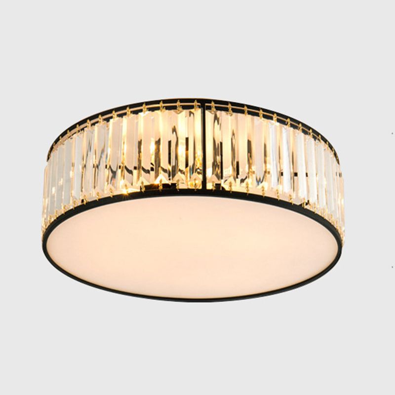 Lámpara de araña de cristal circular moderna y sencilla, cuerpo de lámpara de hardware de la Sala de estar