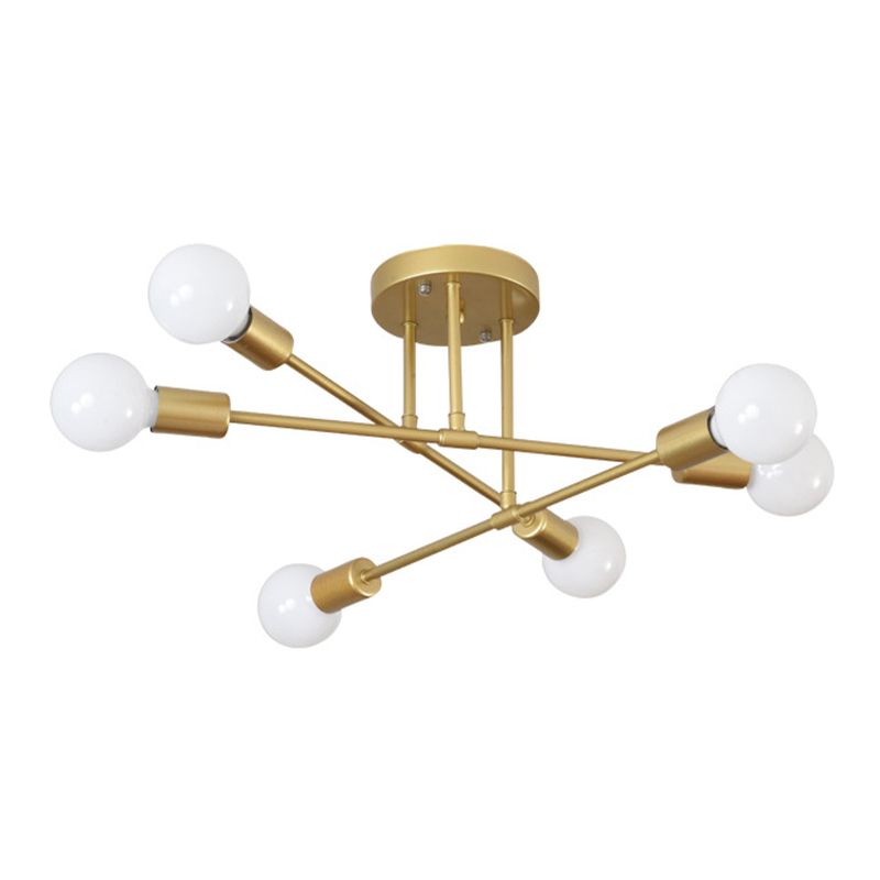 Modern Flush Mount Ceiling Light 6 Light Fixture Flush Mount Lamp for Dining Room