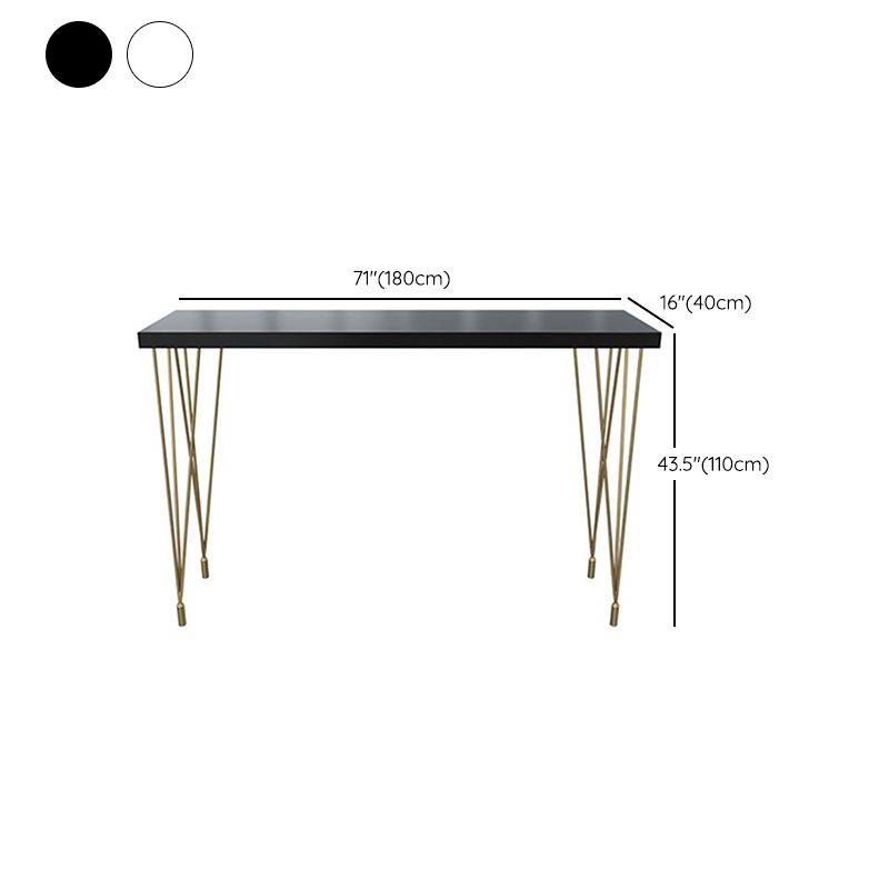 Glam Style Rectangle Counter Set 1/3 Pieces Solid Wood Bistro Set for Indoor
