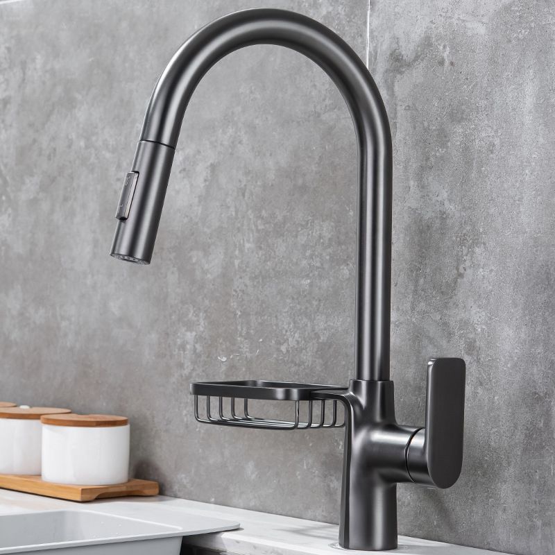Modern Pull Down Kitchen Faucet Single Handle Faucet with Pull Out Sprayer