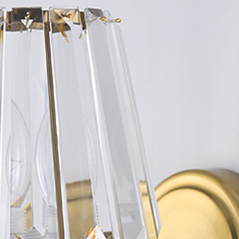 Luz de pared de estilo moderno Diclas de pared de sombra de cristal creativa para dormitorio para dormitorio