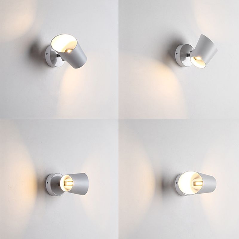 Modern Style Geometric Wall Sconce Metal 1 Light Sconces for Bedroom