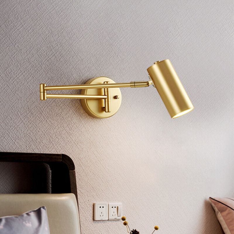 Modern Creative Metal Wall Lamp Geometric 1-Light Wall Light for Bedroom