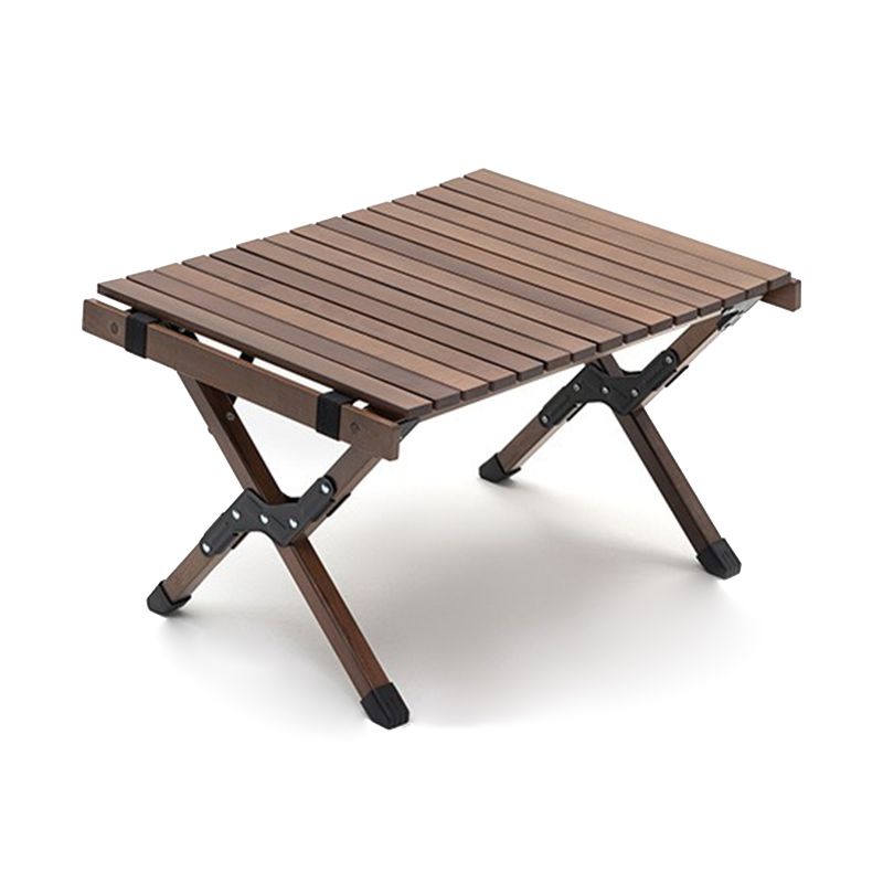 Industrial Beech Wood Folding Table Outdoor Solid Wood Camping Table