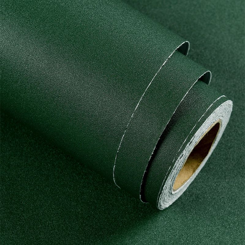 Vinyl Wallpaper Roll 64.6 sq ft. Minimalist Removable Plaster Wall Covering with Plain Color Design