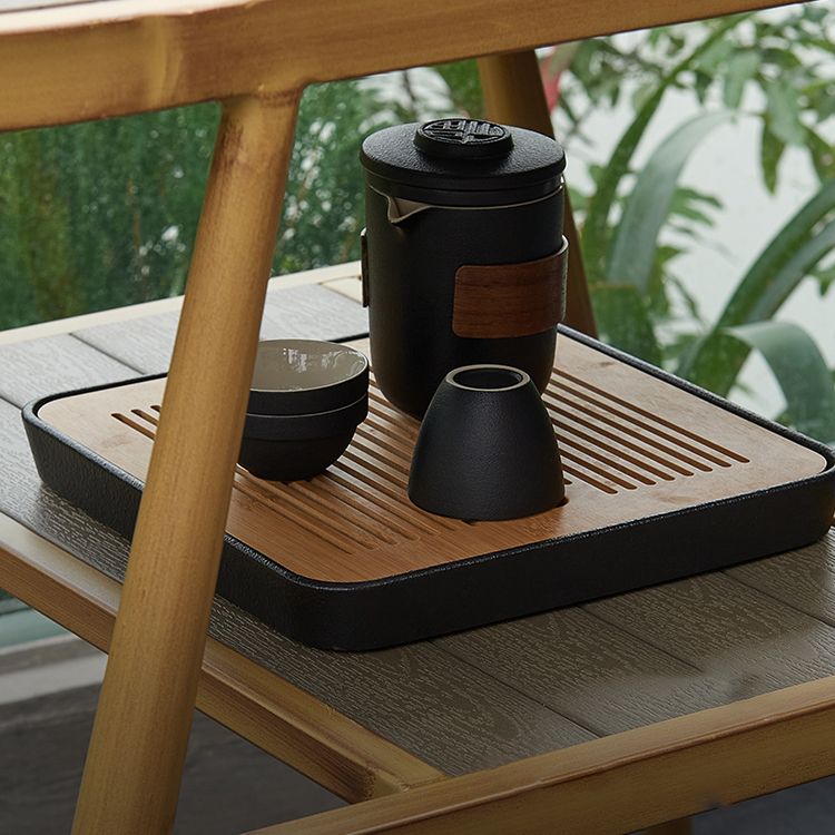 Contemporary 1/3 Pcs Dining Set Glass Rectangular Dining Table Set