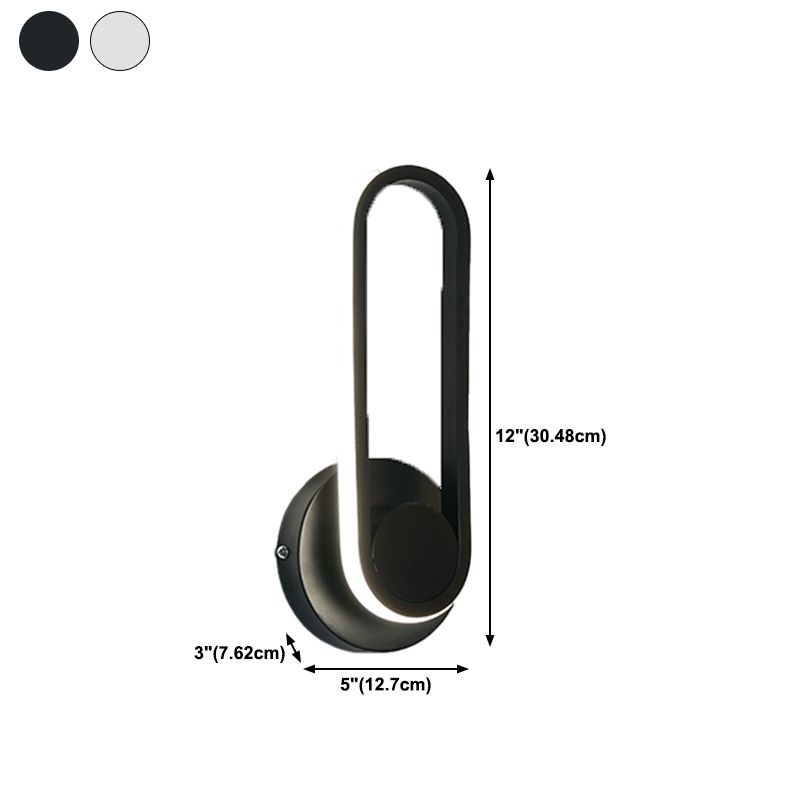 1-Light Geometric Wall Mounted Lighting Modern Style Metal Wall Lighting Fixtures