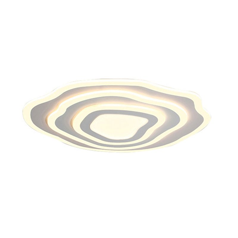 Modern Unique Shape Flush Mount Ceiling Fixture 4 Light Flush Ceiling Light