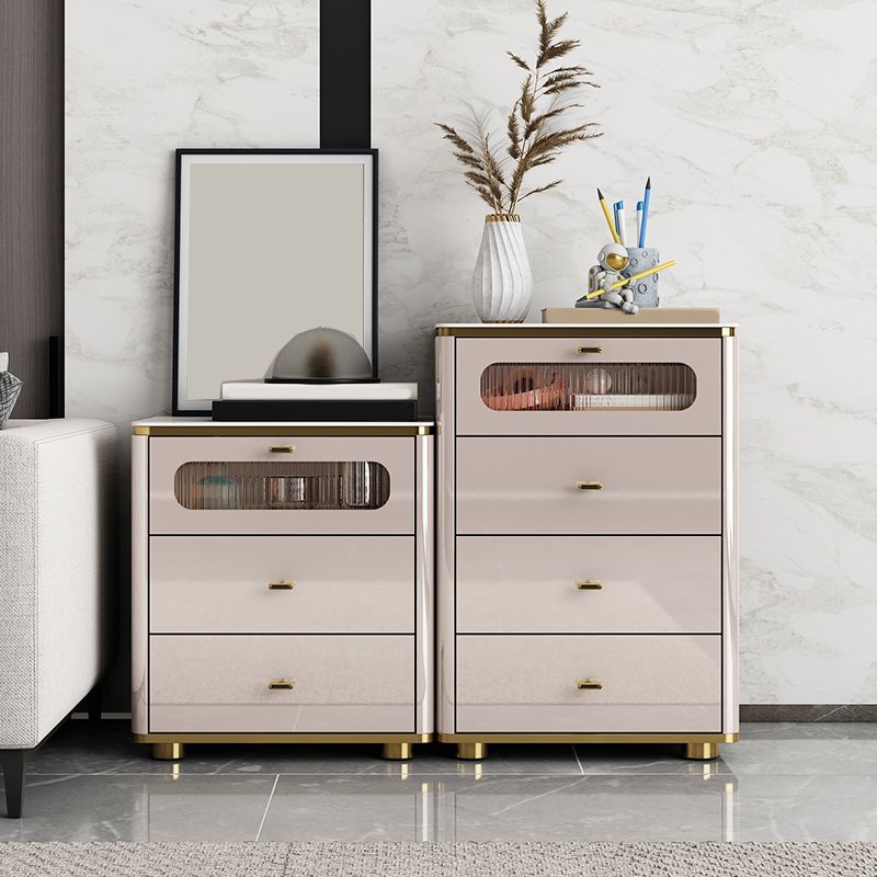 Glam Storage Chest Dresser Stone Storage Chest with 3/4/5 Drawers