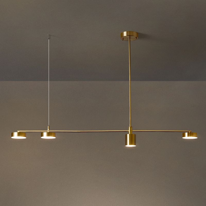 Mid-Century Linear Island Light Fixtures Metal Island Lamps